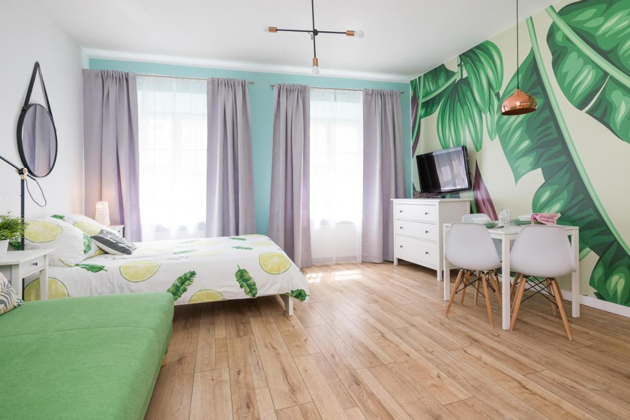 Cozy Modern Studio Green Apartment In Old Town Краков Экстерьер фото